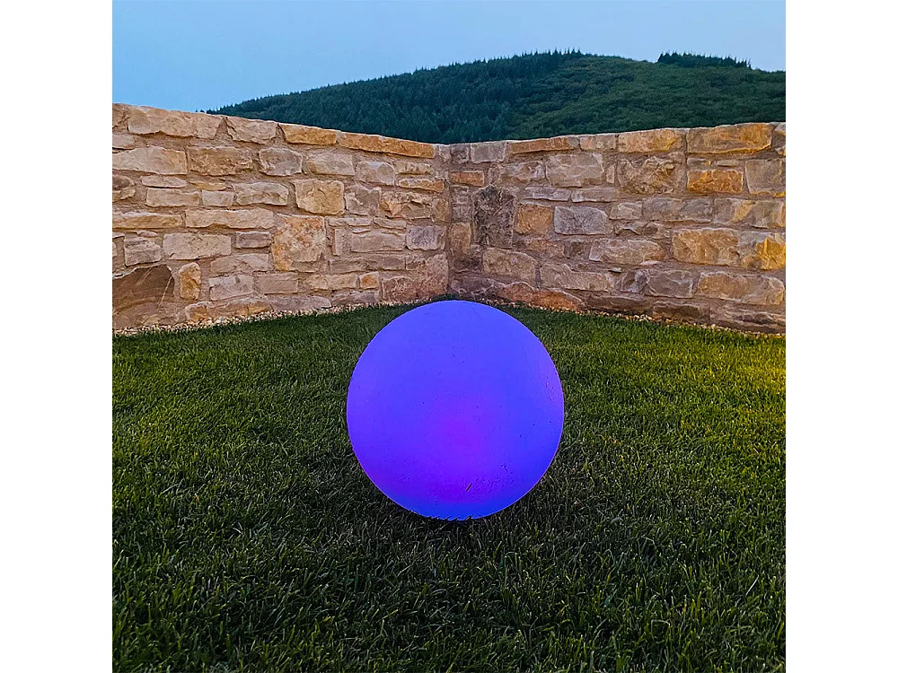 Boule lumineuse solaire multicolore SOLSTY ∅30cm