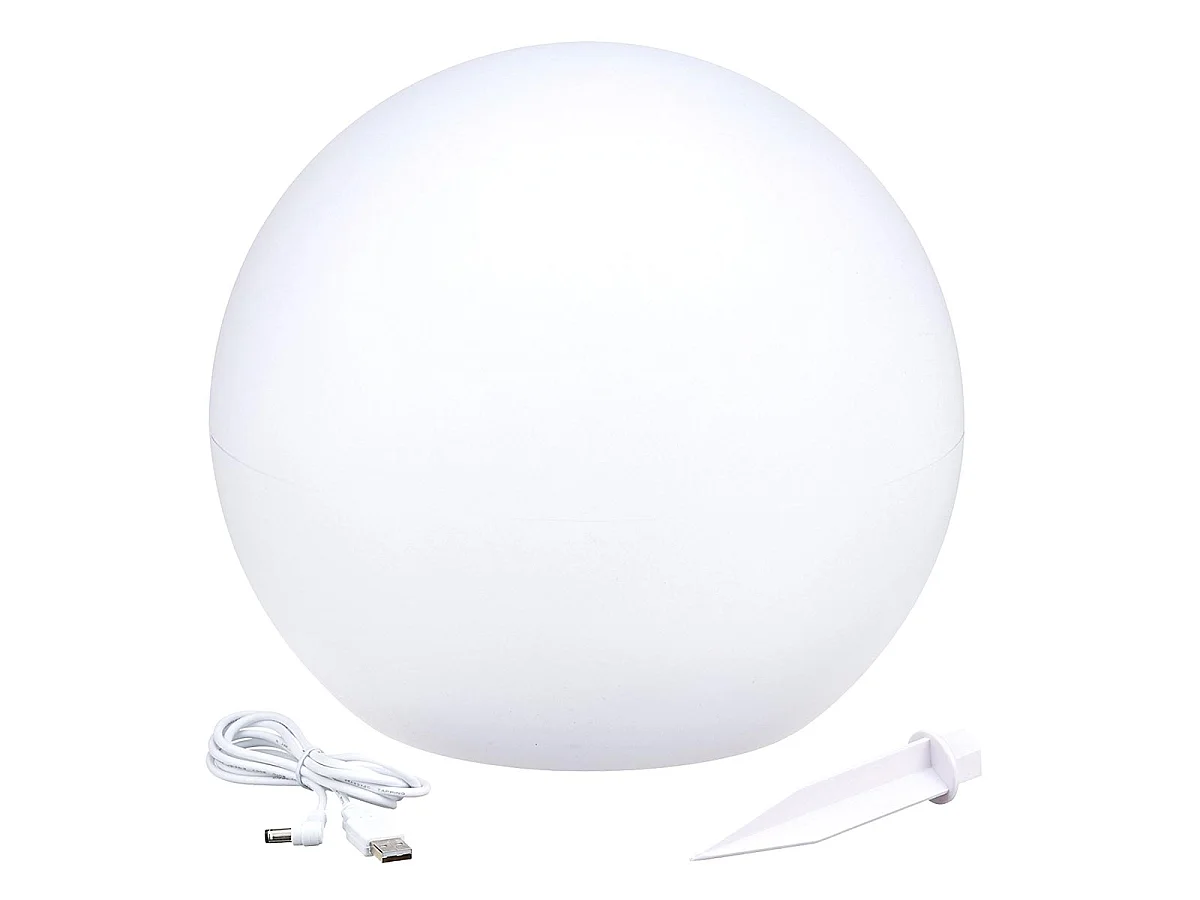 Boule lumineuse solaire multicolore SOLSTY ∅30cm