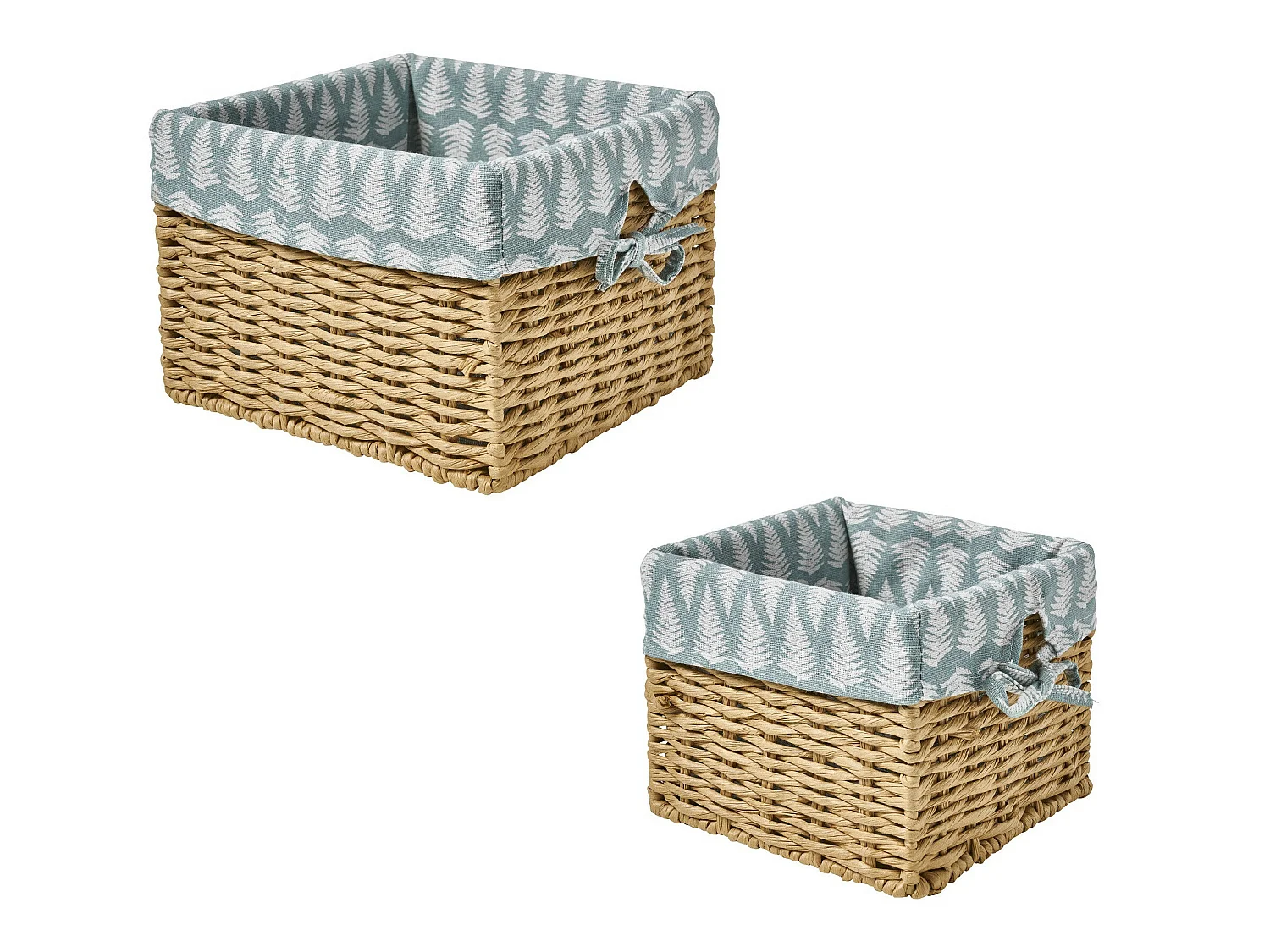 Lot de 2 paniers de rangement petit et grand OLIVIER