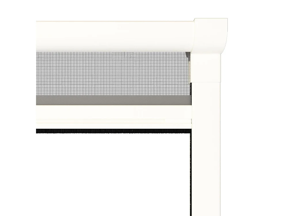 Store moustiquaire fenêtre PREMIUM Blanc Aluminium 125x150cm