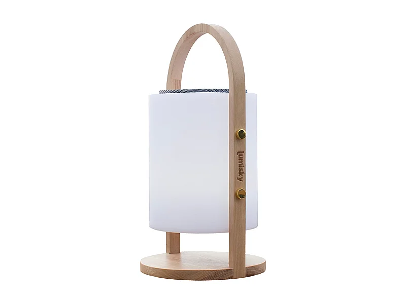 Draadloze bluetooth luidsprekerlamp H37CM WOODY
