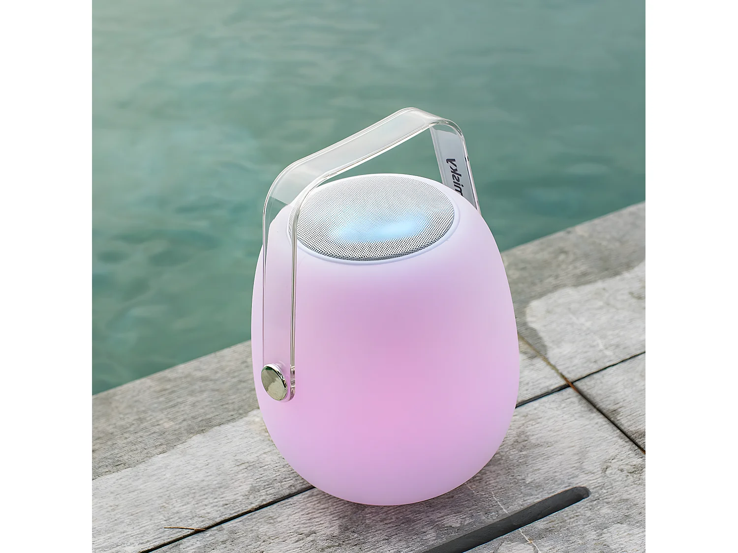 Lampe enceinte bluetooth sans fil MINI SO PLAY Blanc Polyéthylène 5W