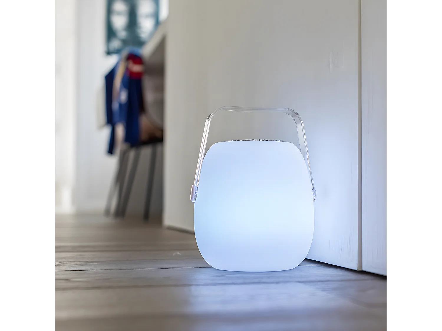Lampe enceinte bluetooth sans fil MINI SO PLAY Blanc Polyéthylène 5W