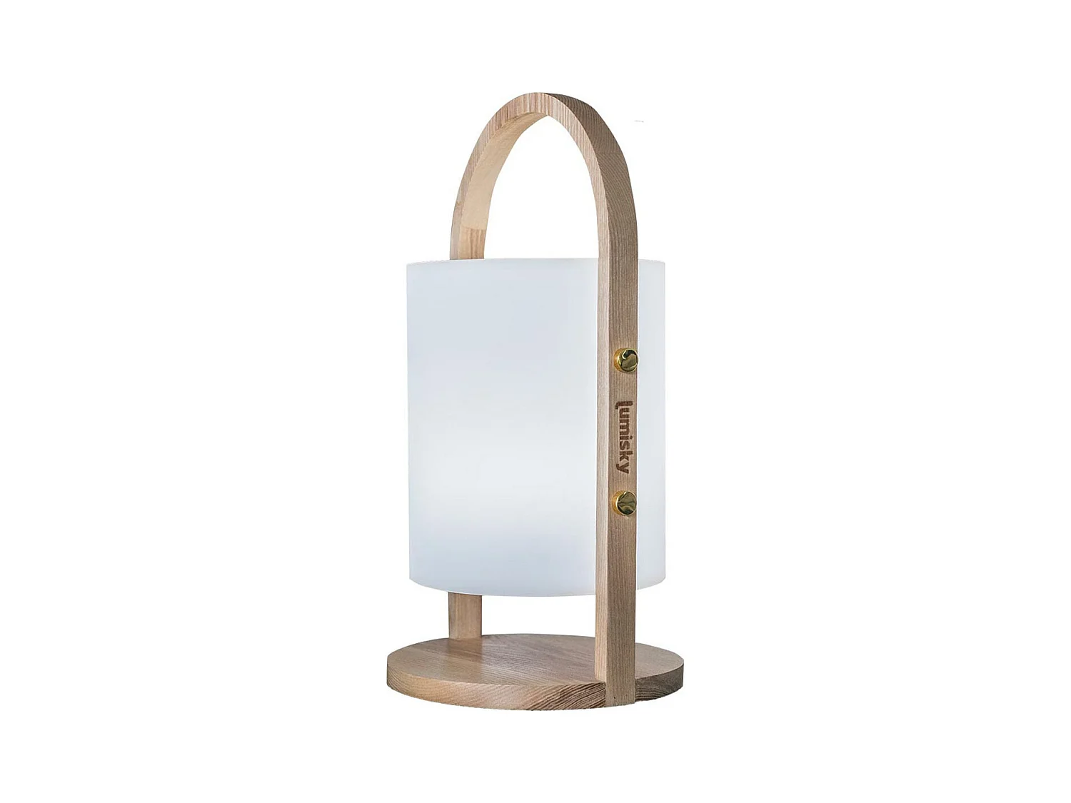 Lanterne sans fil LED WOODY Bois Bois H37CM