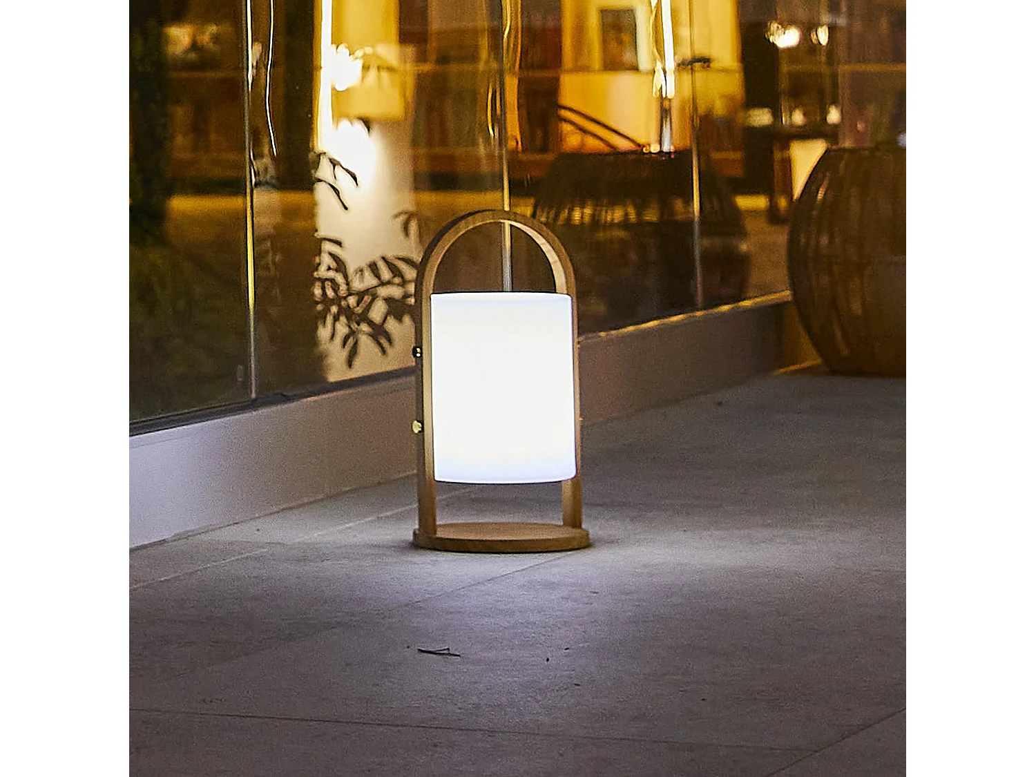 Drahtlose LED-Laterne H37CM WOODY