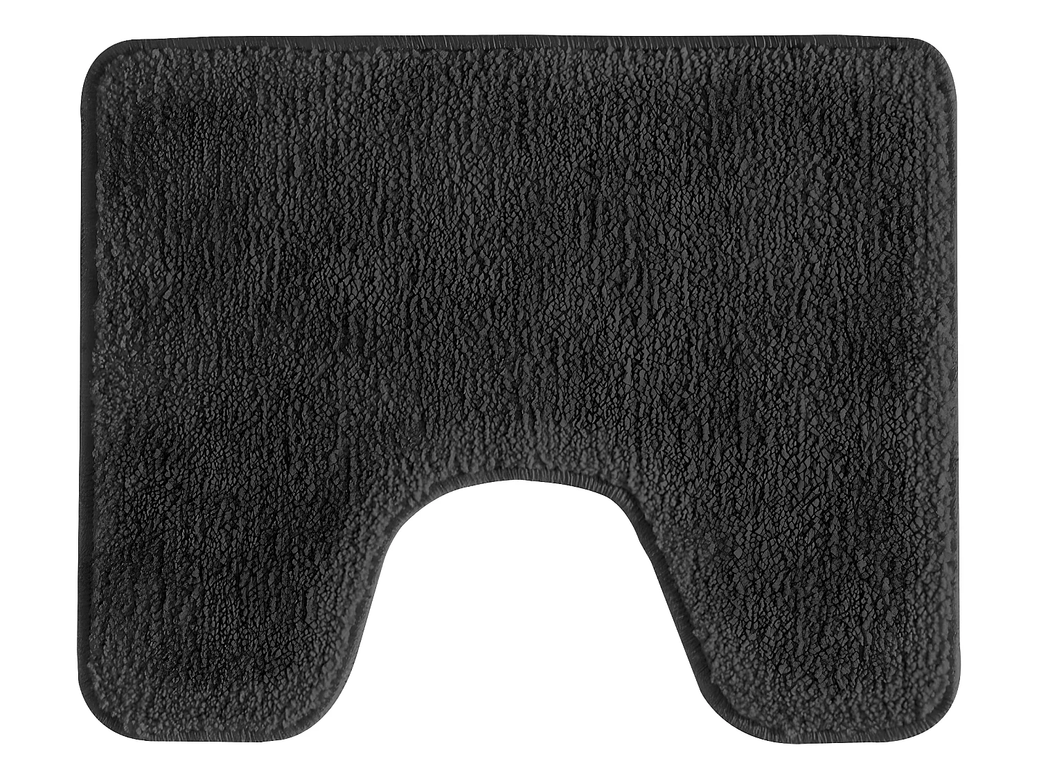 Tapis de toilette uni en polyester chocolat 50x40cm