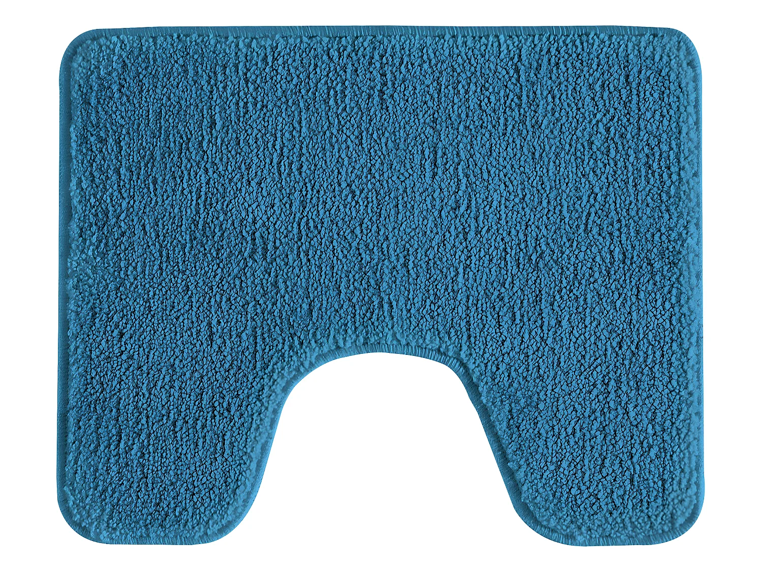 Tapis de toilette uni en polyester pacifique 50x40cm