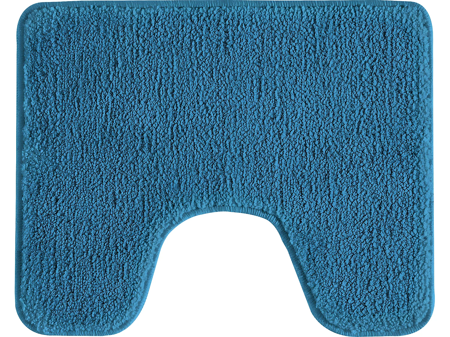 Tapis de toilette uni en polyester pacifique 50x40cm