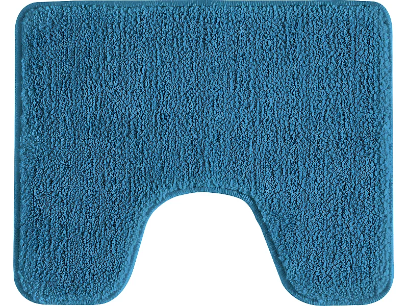 Tapis de toilette uni en polyester pacifique 50x40cm