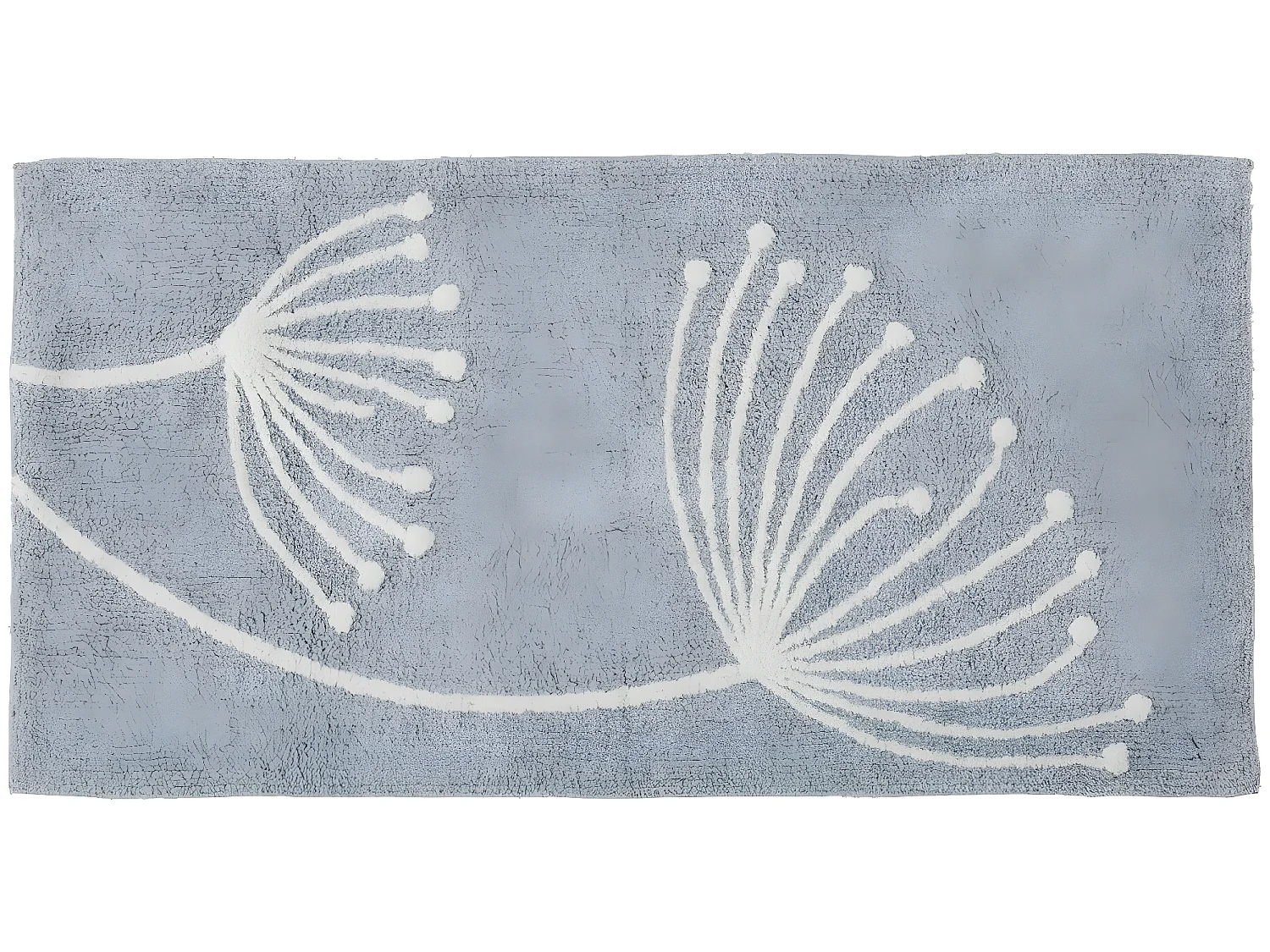 Tapis déco pissenlit en coton tufté 60x120cm