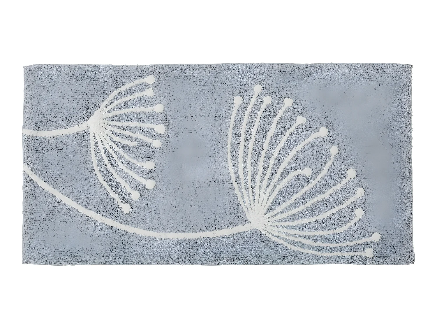 Tapis déco pissenlit en coton tufté 60x120cm
