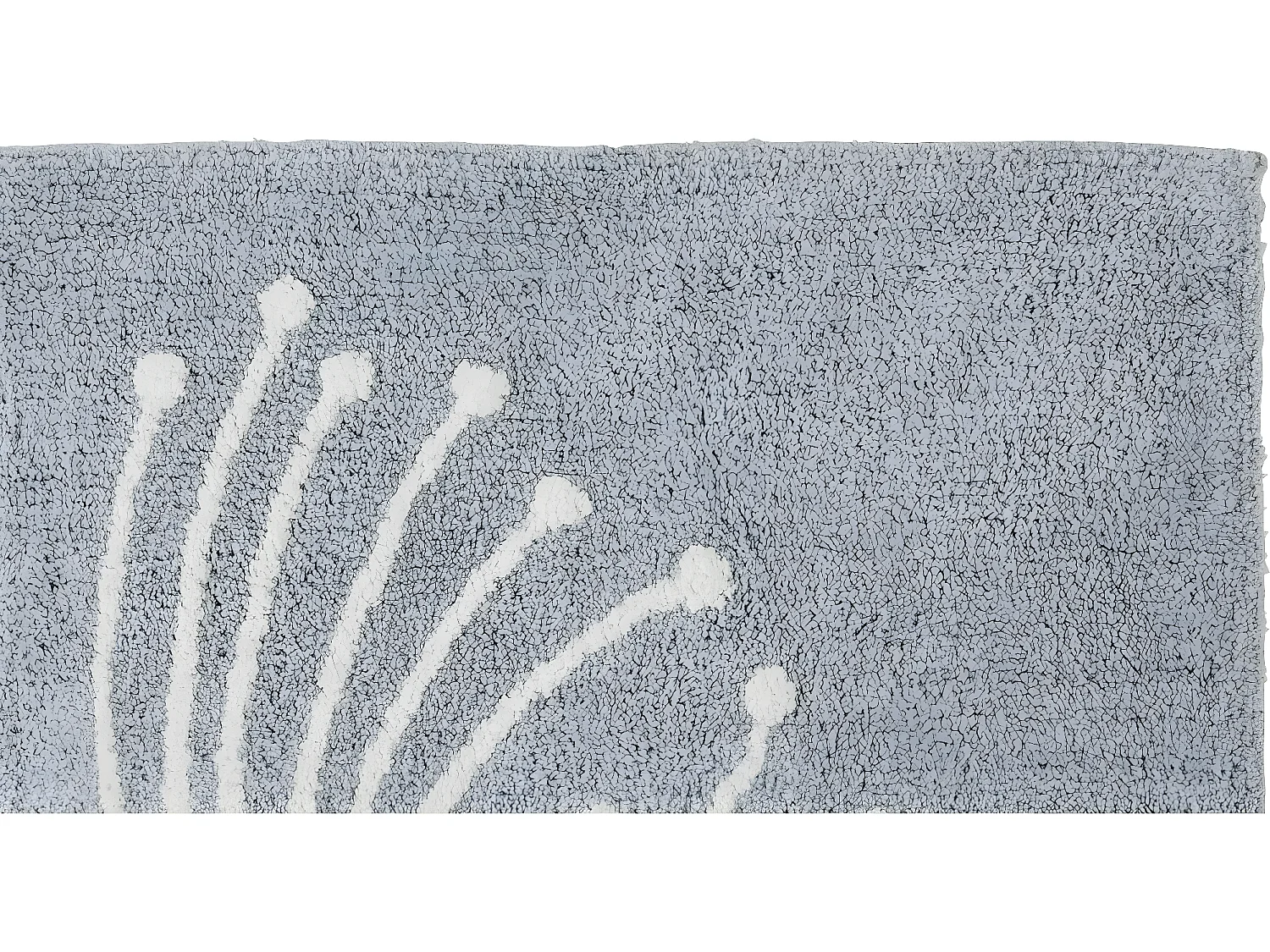 Tapis déco pissenlit en coton tufté 60x120cm