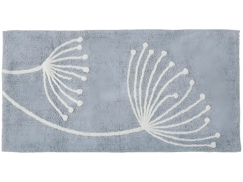 Tapis déco pissenlit en coton tufté 60x120cm