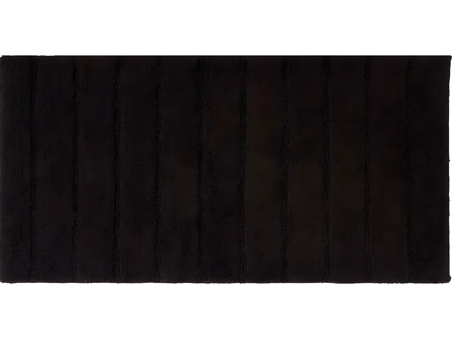 Tapis de bain rectangulaire en coton uni tonka 60x120cm