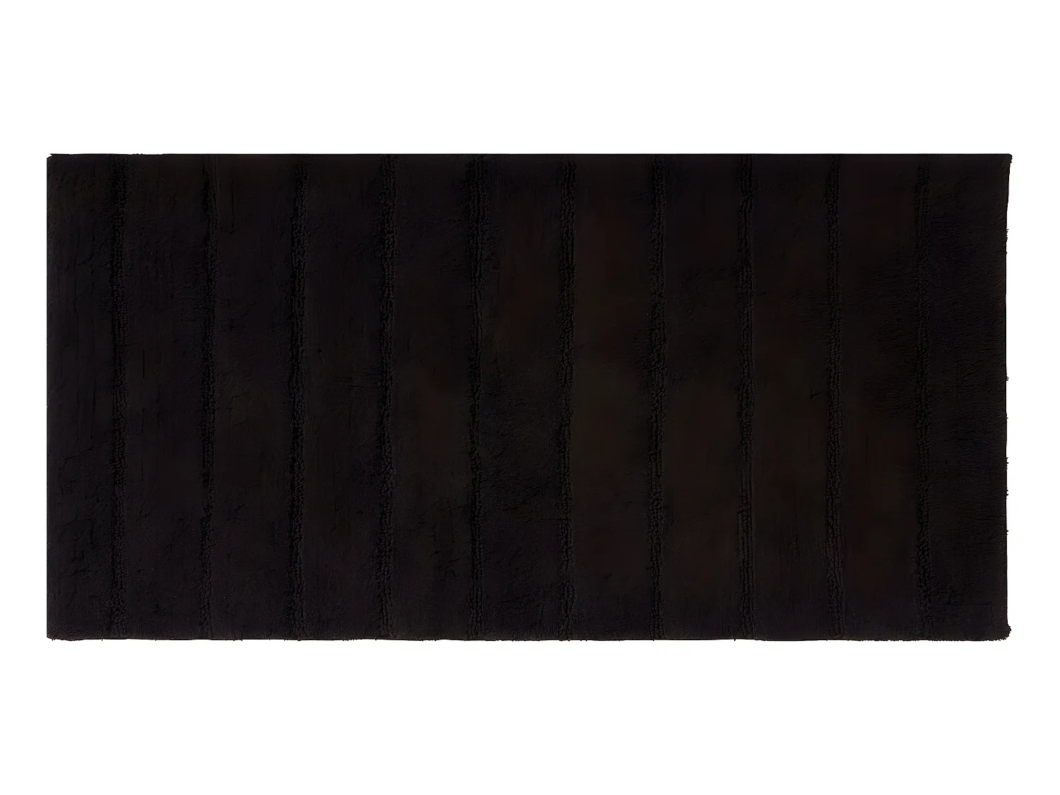 Tapis de bain rectangulaire en coton uni tonka 60x120cm