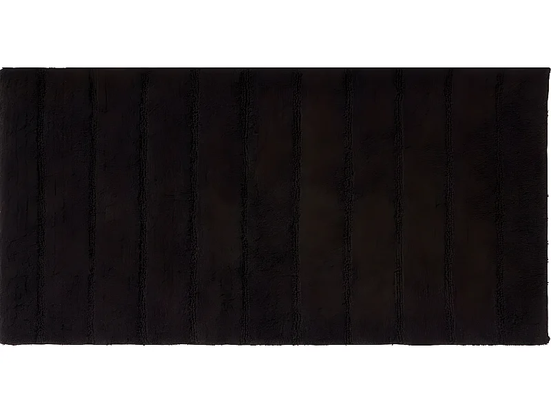 Tapis de bain rectangulaire en coton uni tonka 60x120cm