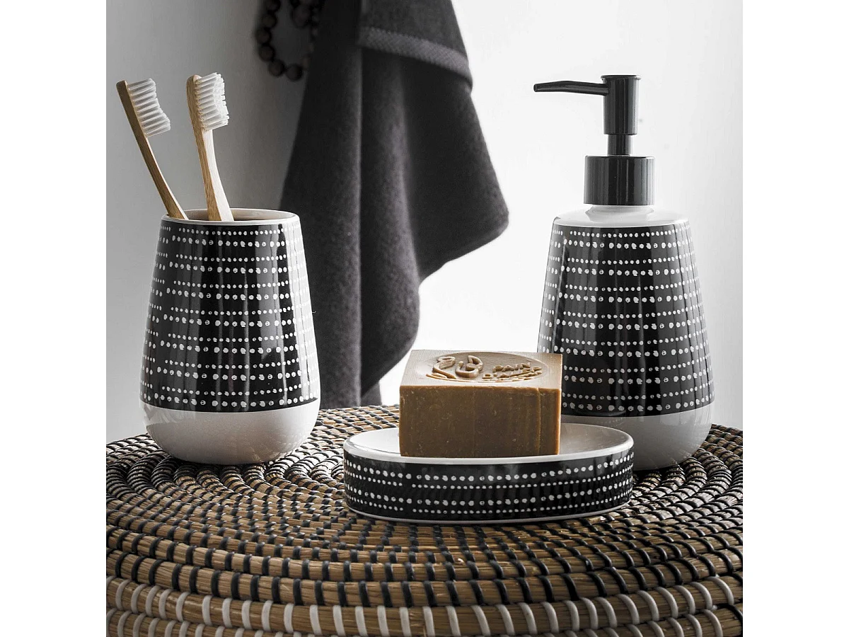 Porte brosse à dents à motifs en céramique GOTAM