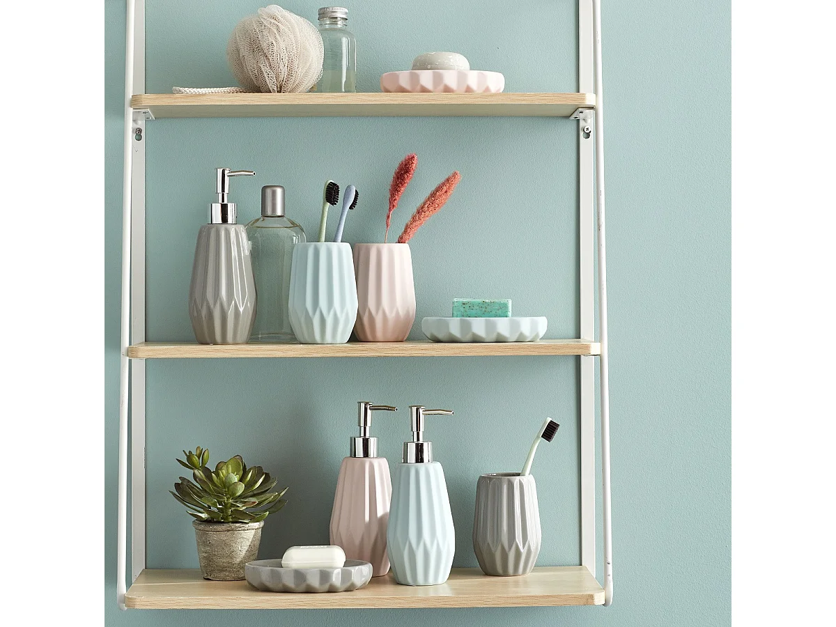 Distributeur de savon en céramique FACETTE