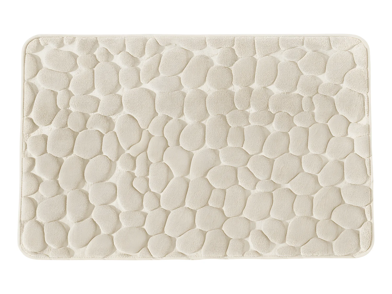Tapis de bain ecru 50x80cm