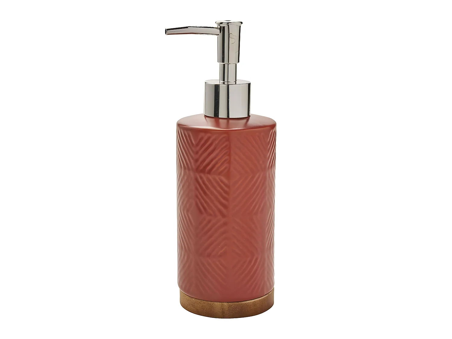 Distributeur de savon à relief en céramique TERRA