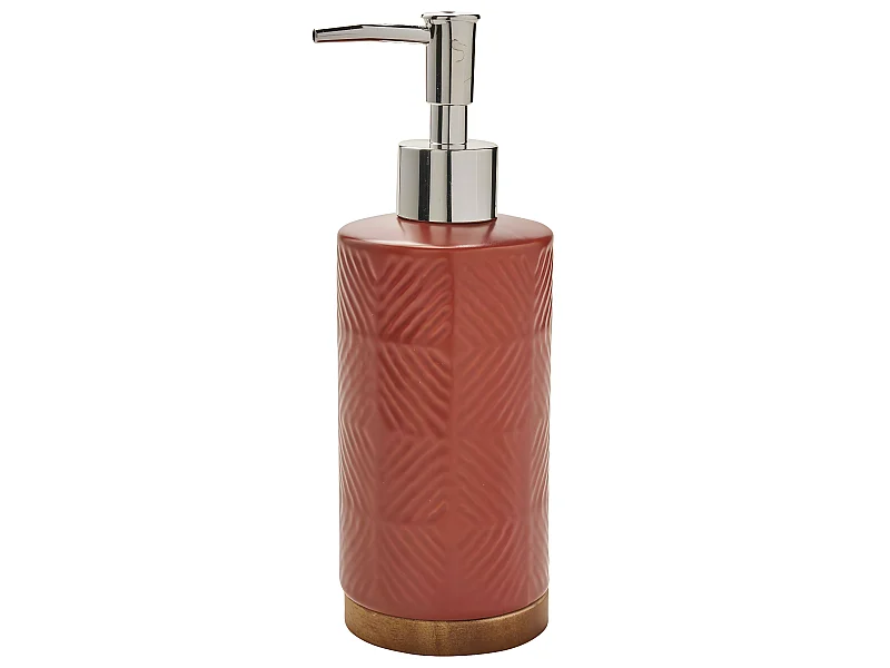 Distributeur de savon à relief en céramique TERRA
