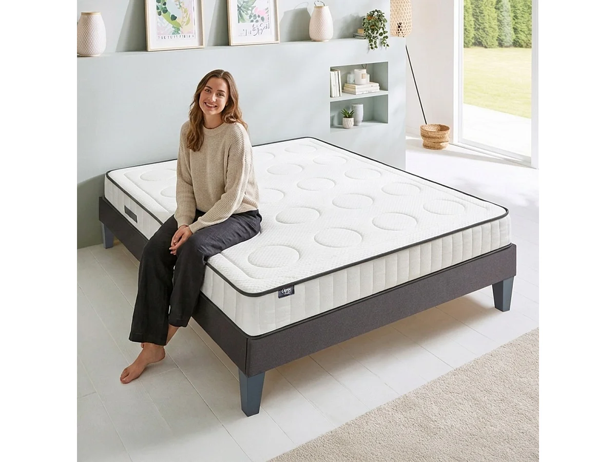 Matelas Cristal - Mémoire de forme - Densité 40 kg/m³ - 18 cm - 90x200 cm