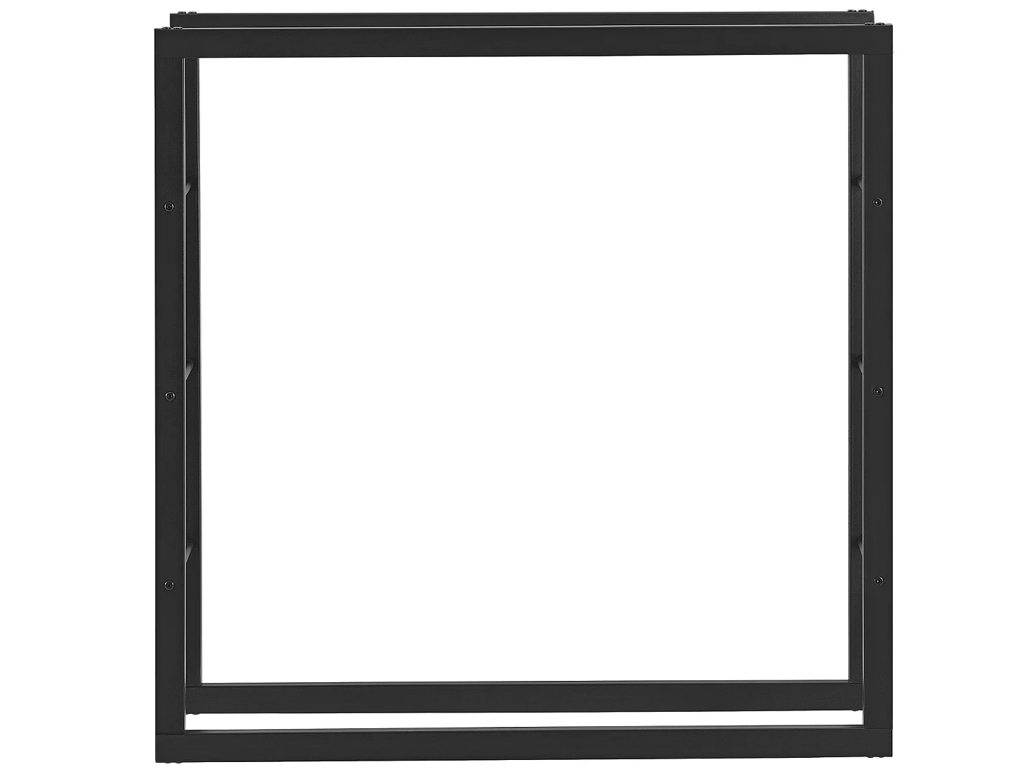 Porte-Bûches Range-Bûches pour Bois de Chauffage Intérieur Extérieur Acier Laqué 100 x 100 x 25 cm Noir [en.casa]