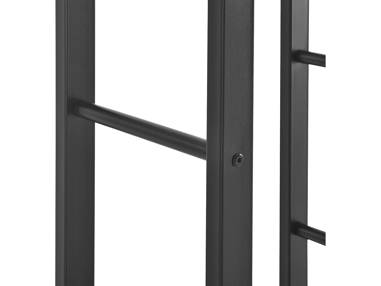 Porte-Bûches Range-Bûches pour Bois de Chauffage Intérieur Extérieur Acier Laqué 100 x 100 x 25 cm Noir [en.casa]