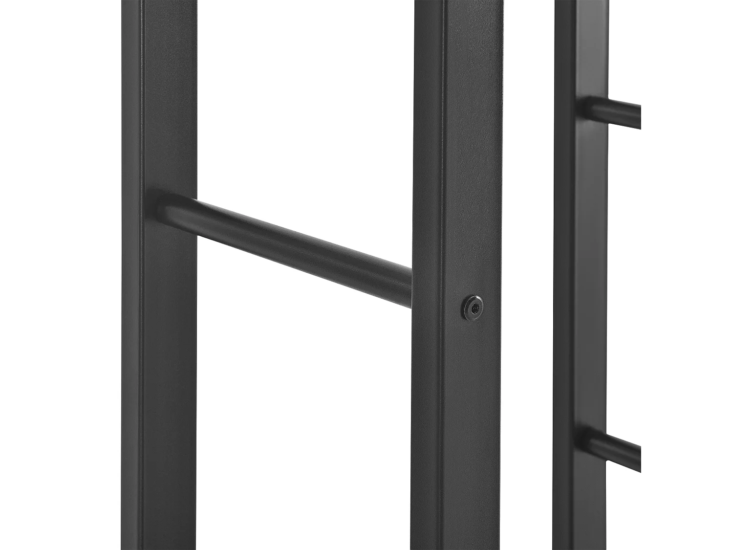 Porte-Bûches Range-Bûches pour Bois de Chauffage Intérieur Extérieur Acier Laqué 40 x 100 x 25 cm Noir [en.casa]