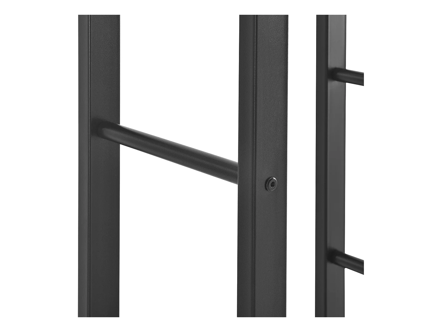 Porte-Bûches Range-Bûches pour Bois de Chauffage Intérieur Extérieur Acier Laqué 40 x 150 x 25 cm Noir [en.casa]