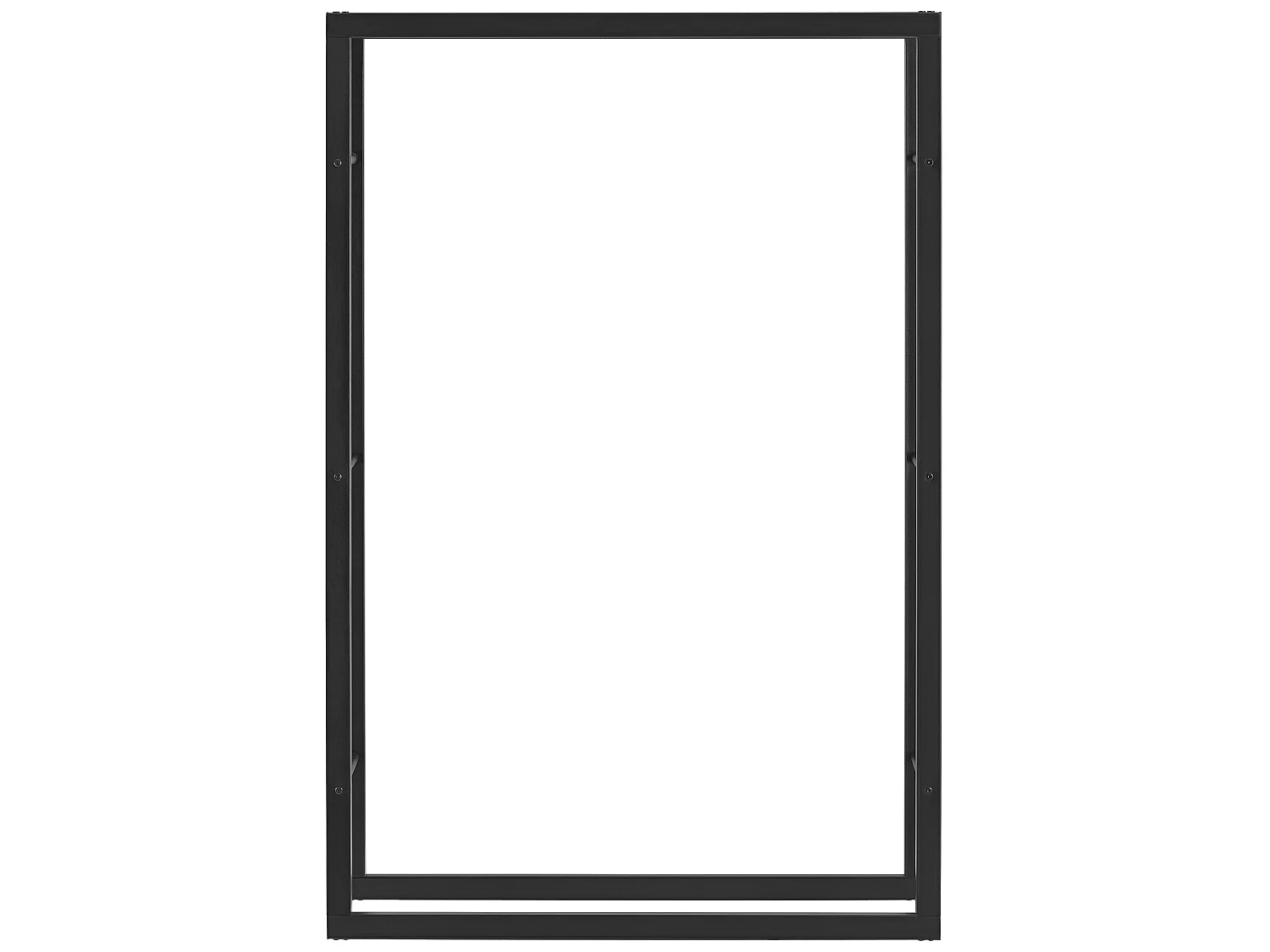 Porte-Bûches Range-Bûches pour Bois de Chauffage Intérieur Extérieur Acier Laqué 100 x 150 x 25 cm Noir [en.casa]