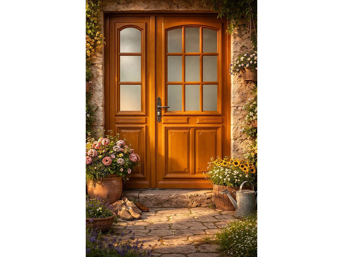 Puerta de Entrada Escalonada Modelo 'Marine' Tamaño 215 X 140 Empuje Derecho (Dimensiones de la Tabla) sin manilla