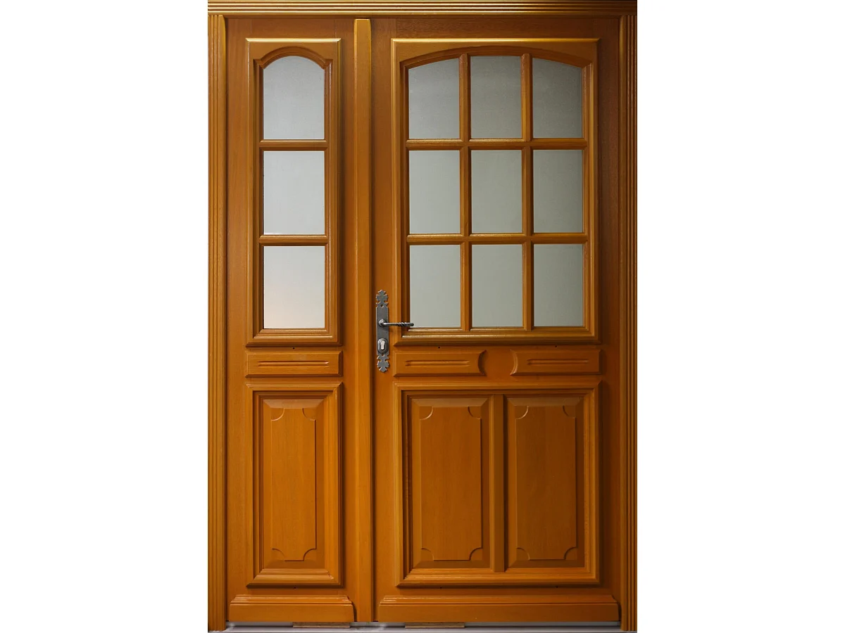 Puerta de Entrada Escalonada Modelo 'Marine' Tamaño 215 X 140 Empuje Derecho (Dimensiones de la Tabla) sin manilla