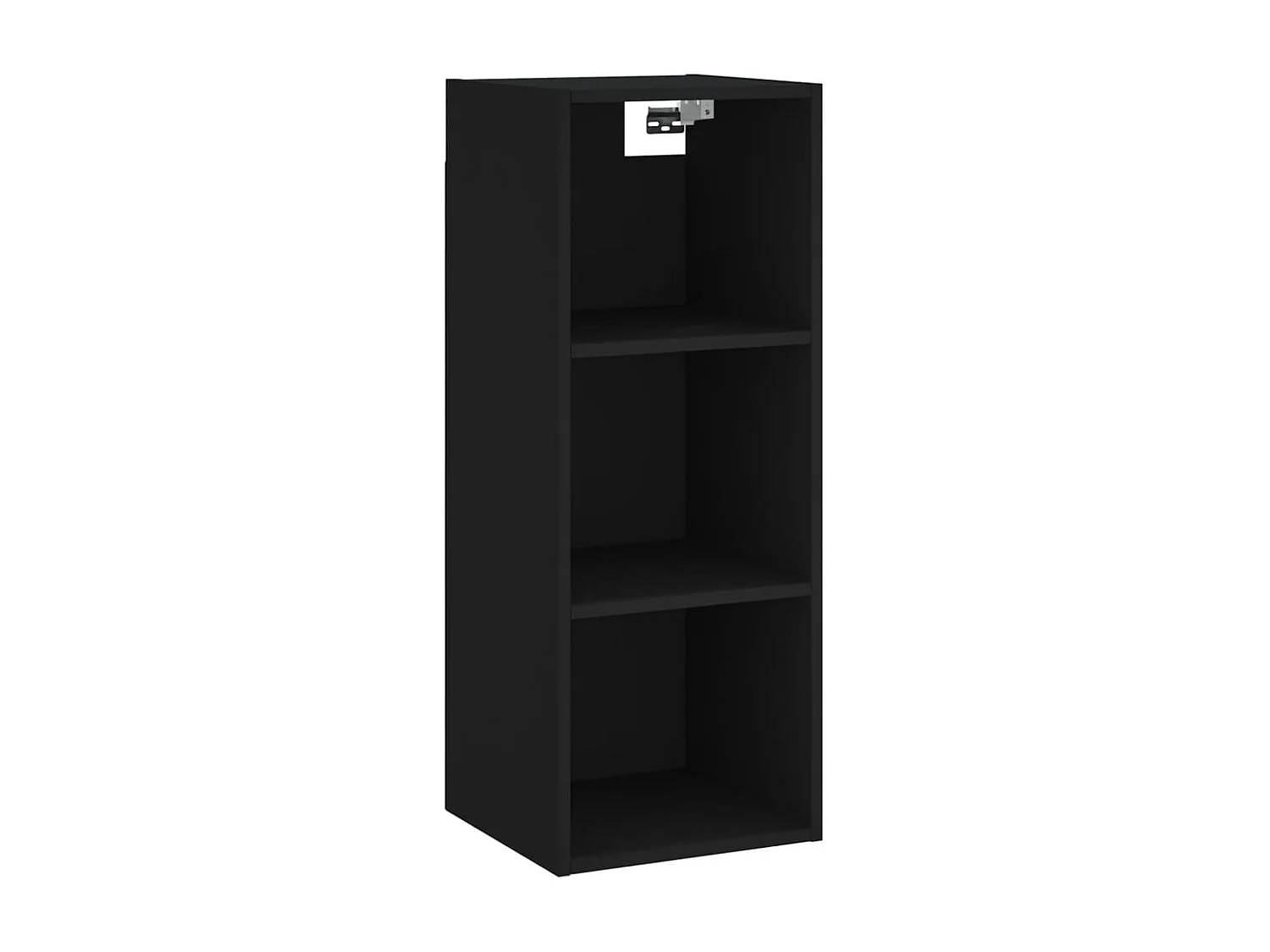 Buffet haut Noir 34,5x34x180 cm Bois d'ingénierie