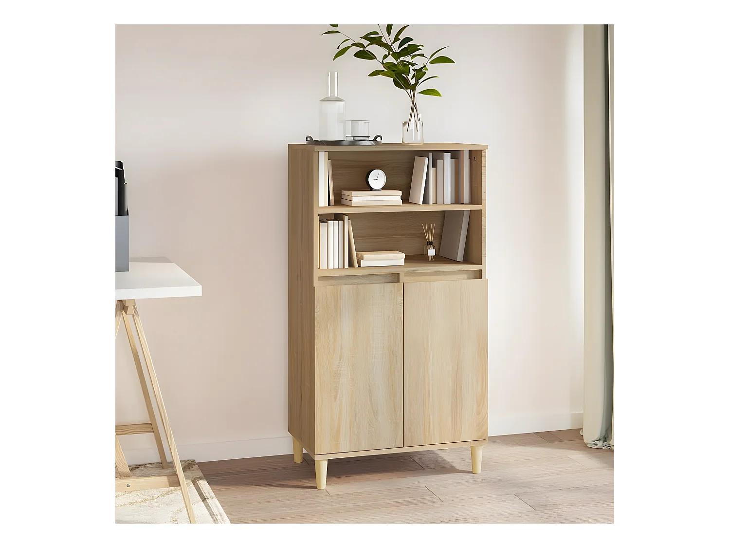 Buffet haut Chêne sonoma 60x36x110 cm Bois d'ingénierie