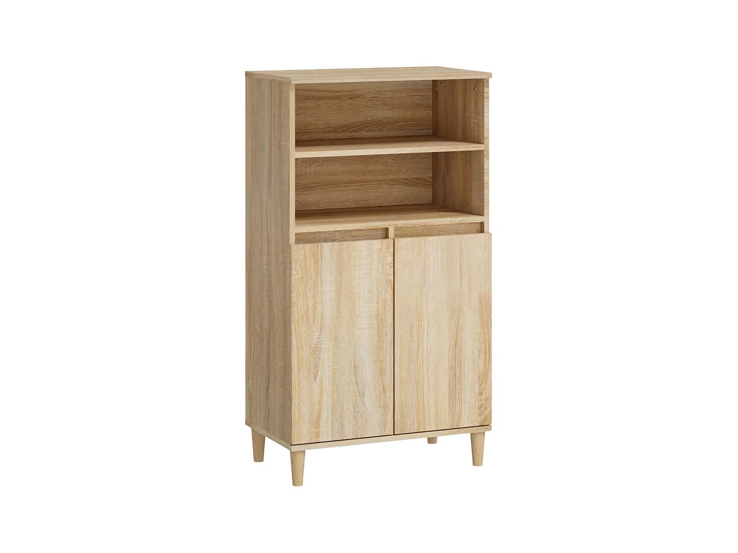 Hoog dressoir Sonoma eiken 60x36x110 cm Bewerkt hout