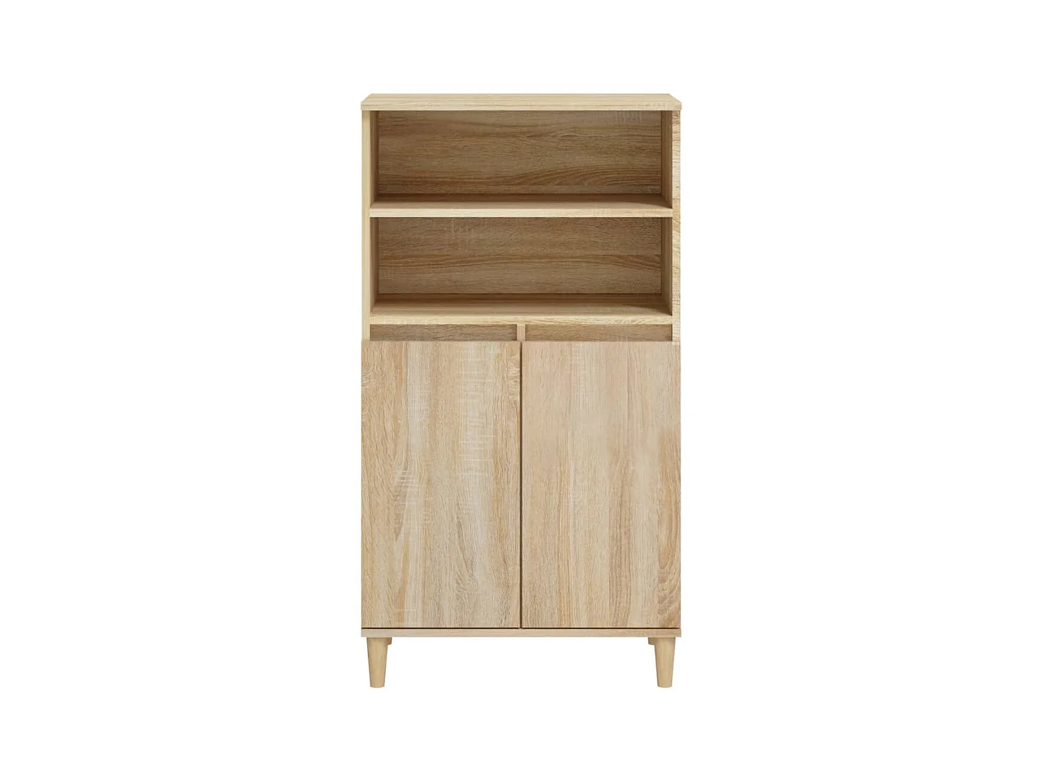 Hoog dressoir Sonoma eiken 60x36x110 cm Bewerkt hout