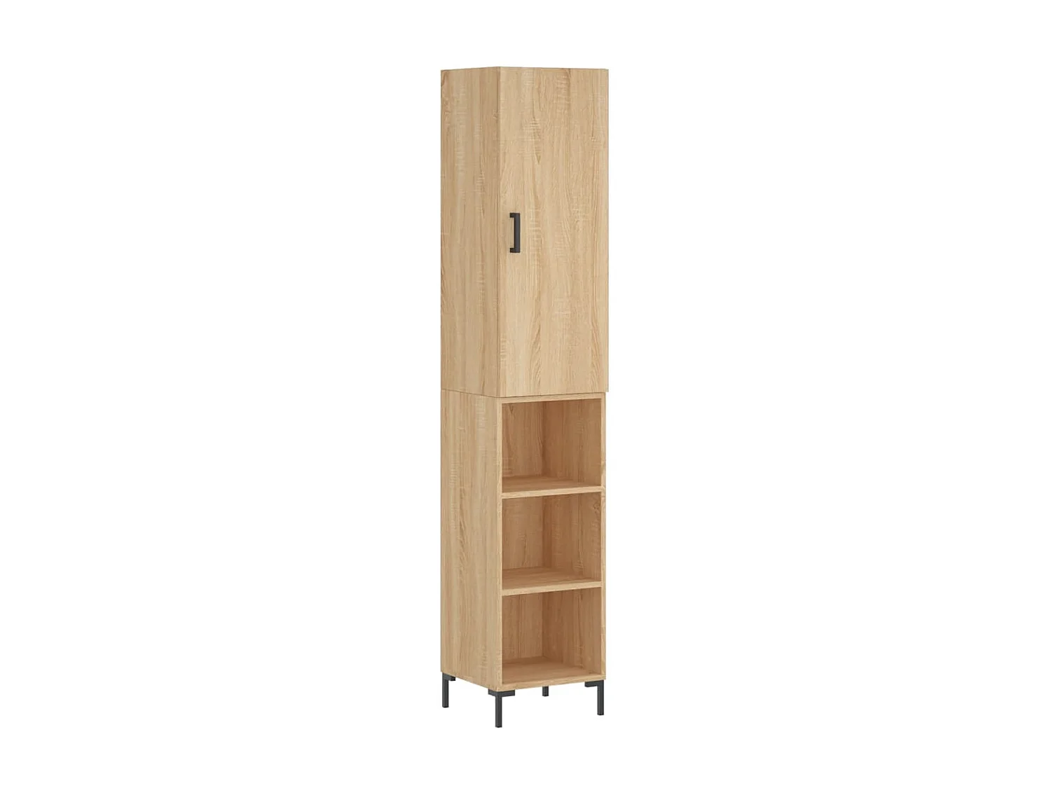 Hohes Sideboard Sonoma-Eiche 34,5x34x180 cm Holzwerkstoff