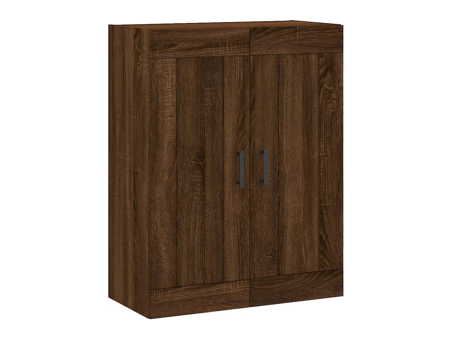 Buffet haut Chêne marron 69,5x34x180 cm Bois d'ingénierie