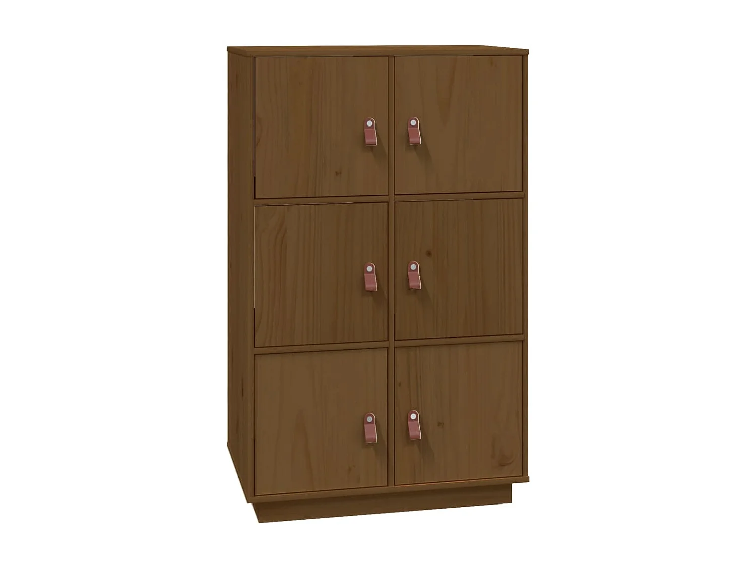 Hohes Sideboard Honigbraun 67x40x108,5 cm Massives Kiefernholz