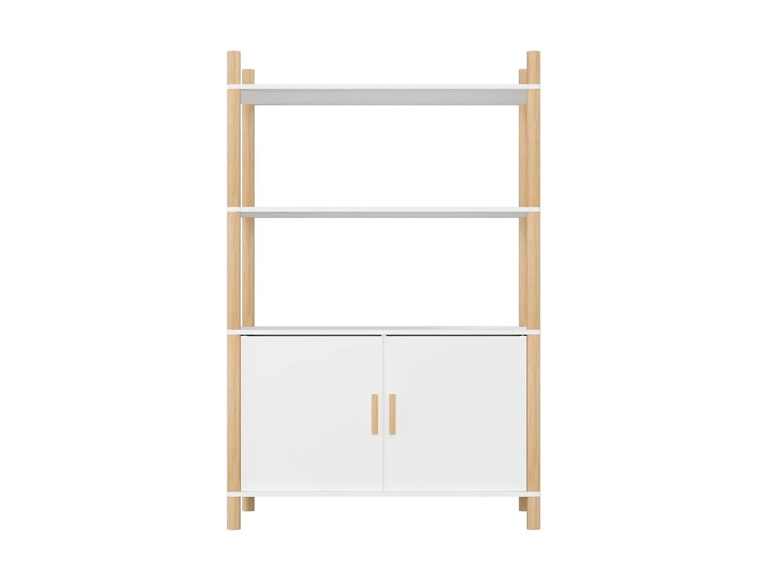 Buffet haut Blanc 80x40x121 cm Bois d'ingénierie