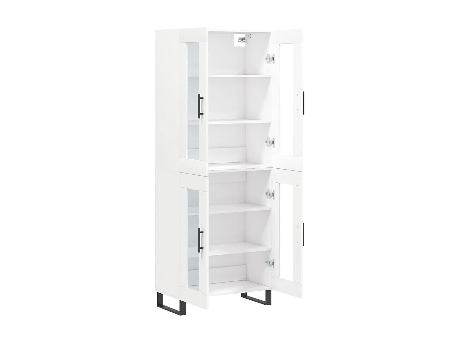 Credenza alta Bianca 69,5x34x180 cm MDF