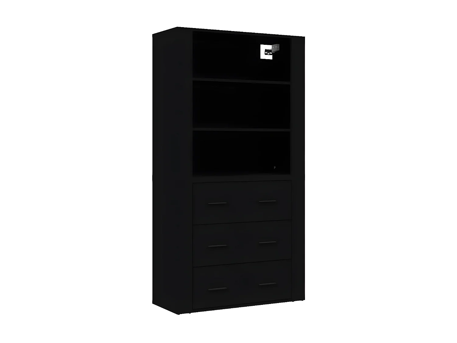 Credenza alta Pannello in derivati del legno nero