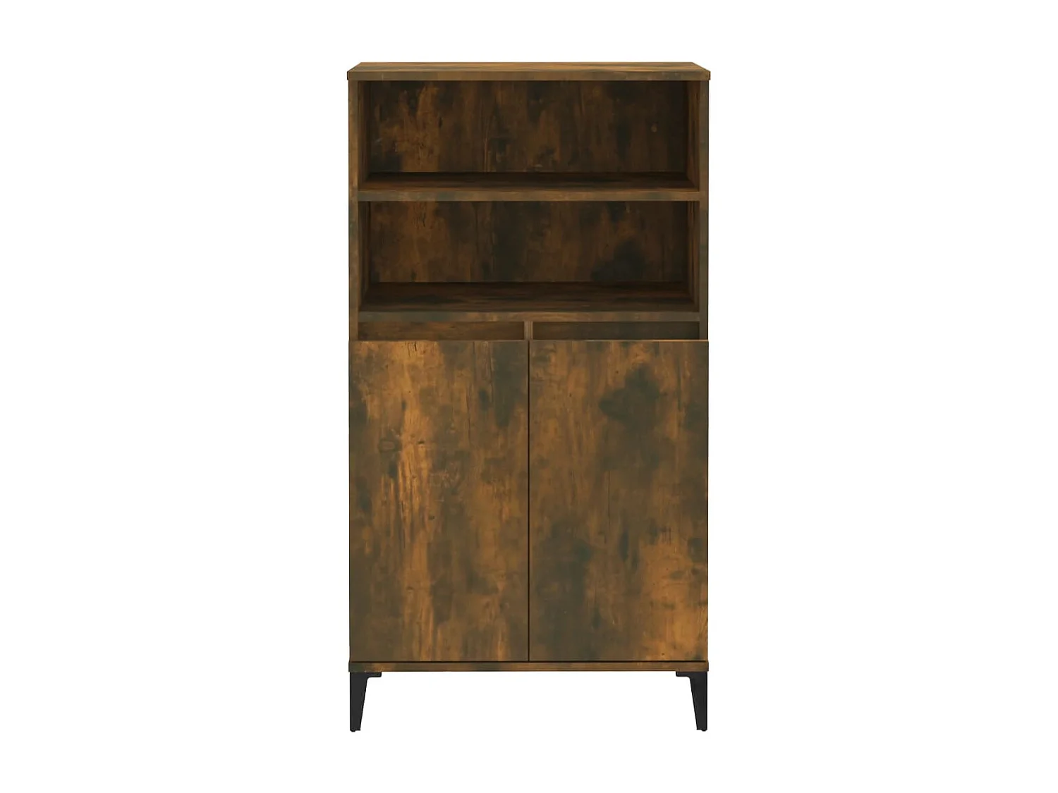 Aparador alto Roble ahumado 60x36x110 cm Madera contrachapada