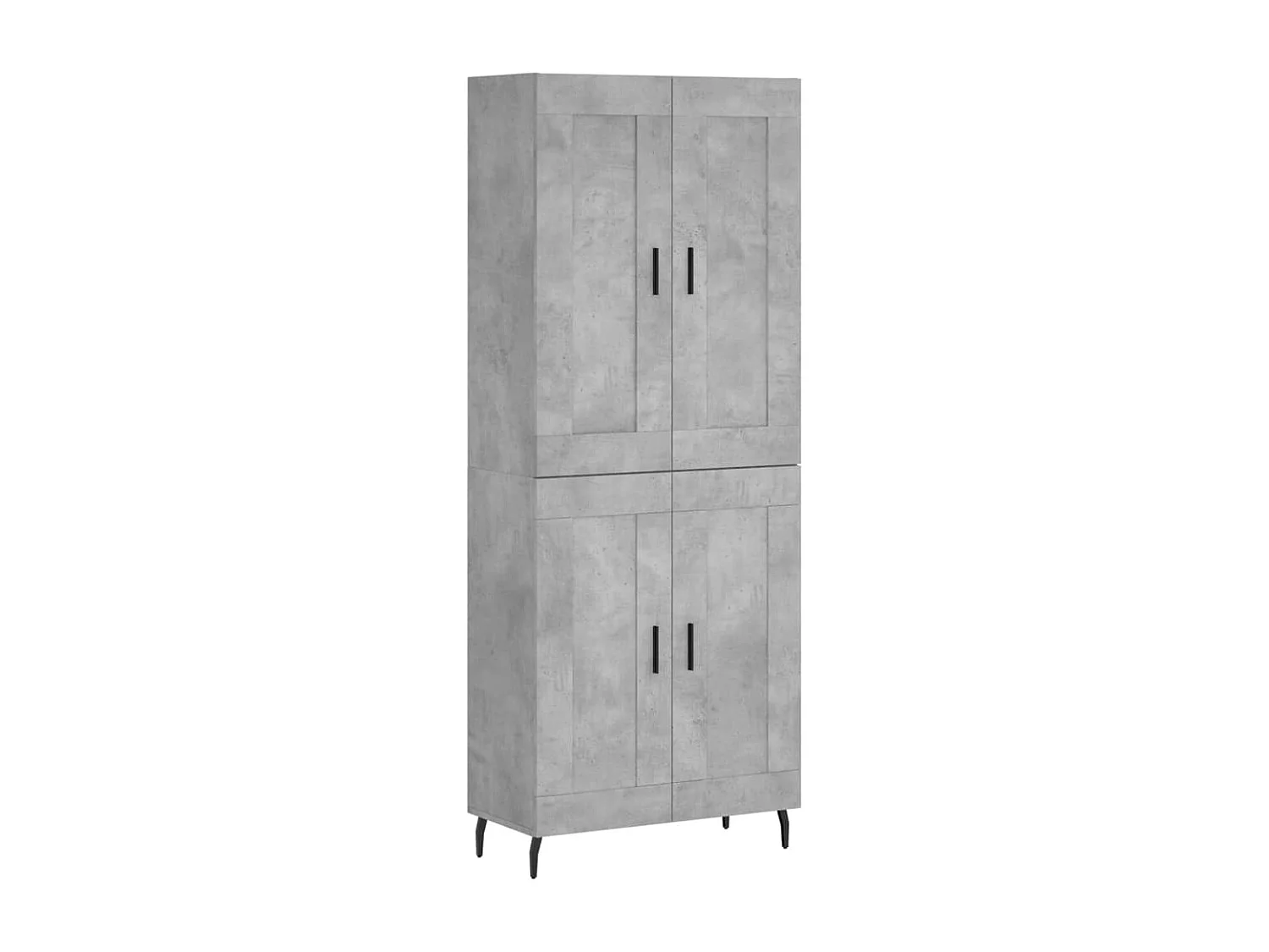 Aparador alto Gris hormigón 69,5x34x180 cm Madera contrachapada