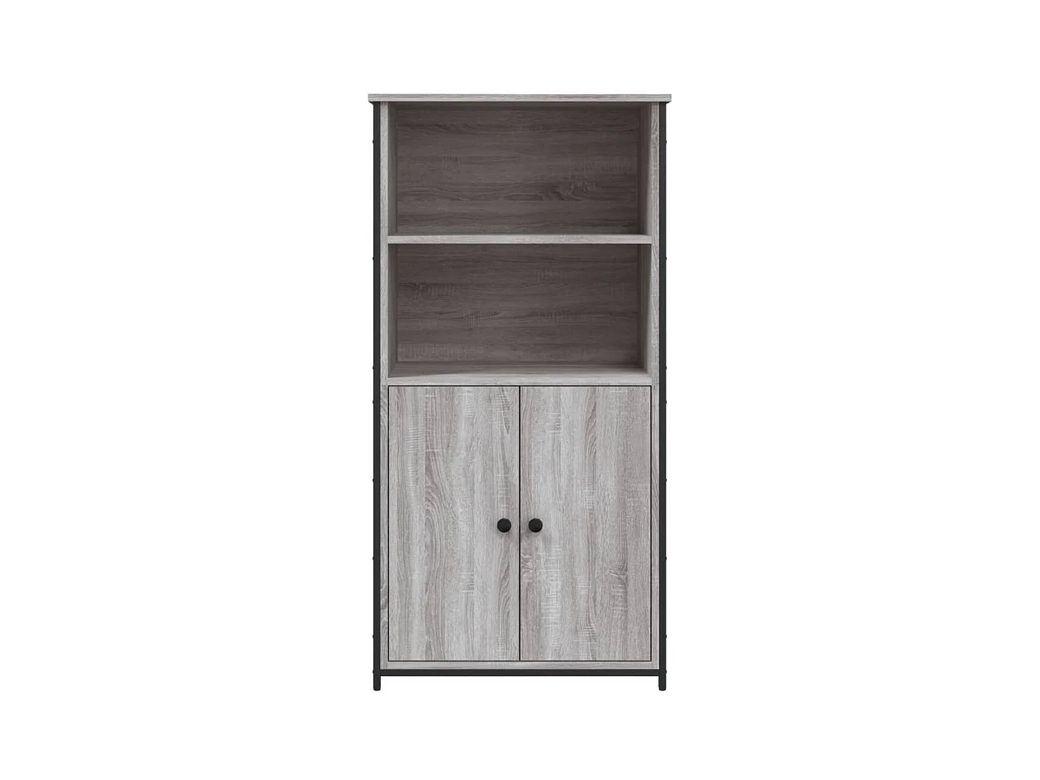 Buffet haut sonoma gris 62x36x121,5 cm bois d'ingénierie