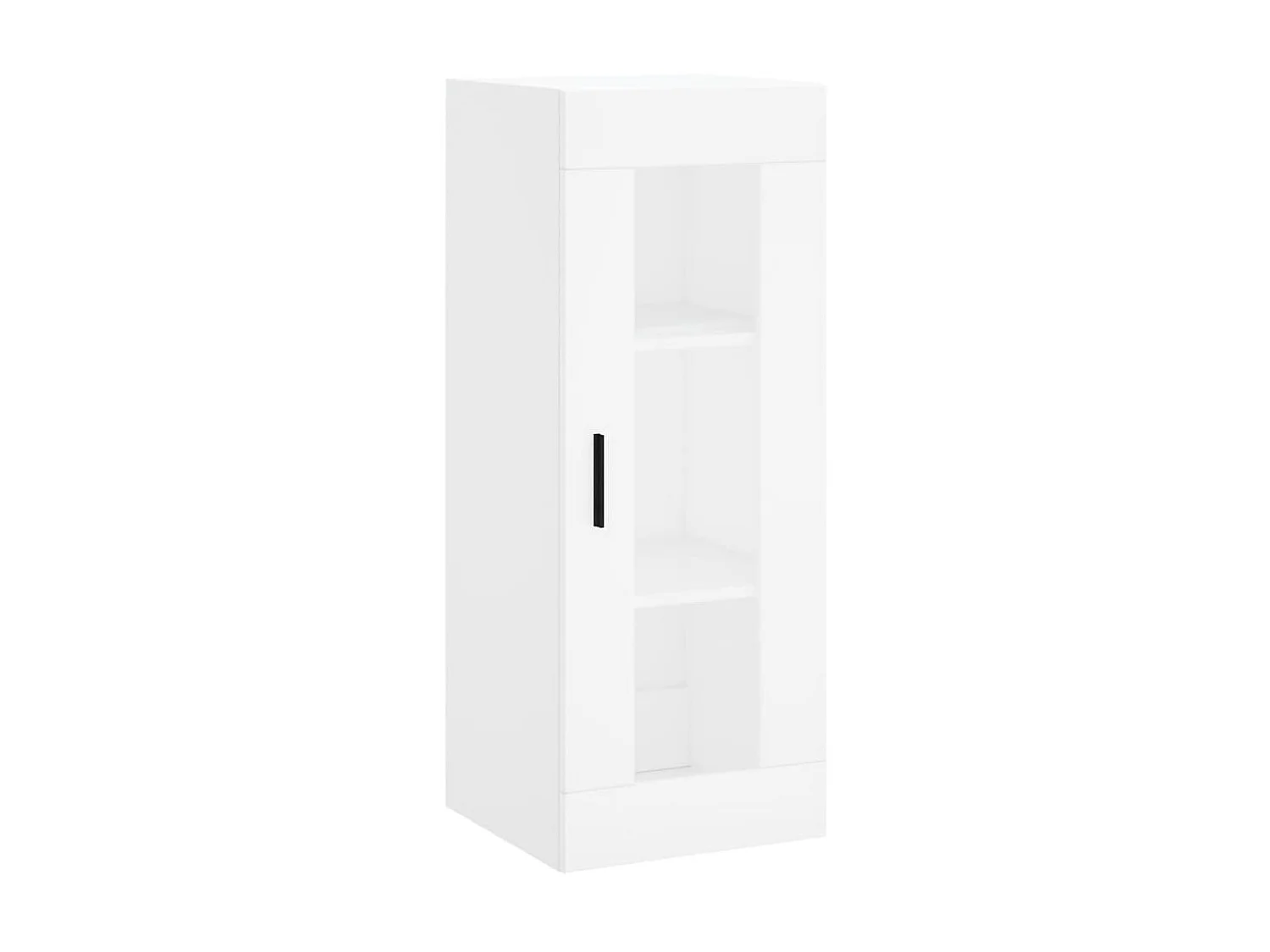 Buffet haut Blanc 34,5x34x180 cm Bois d'ingénierie