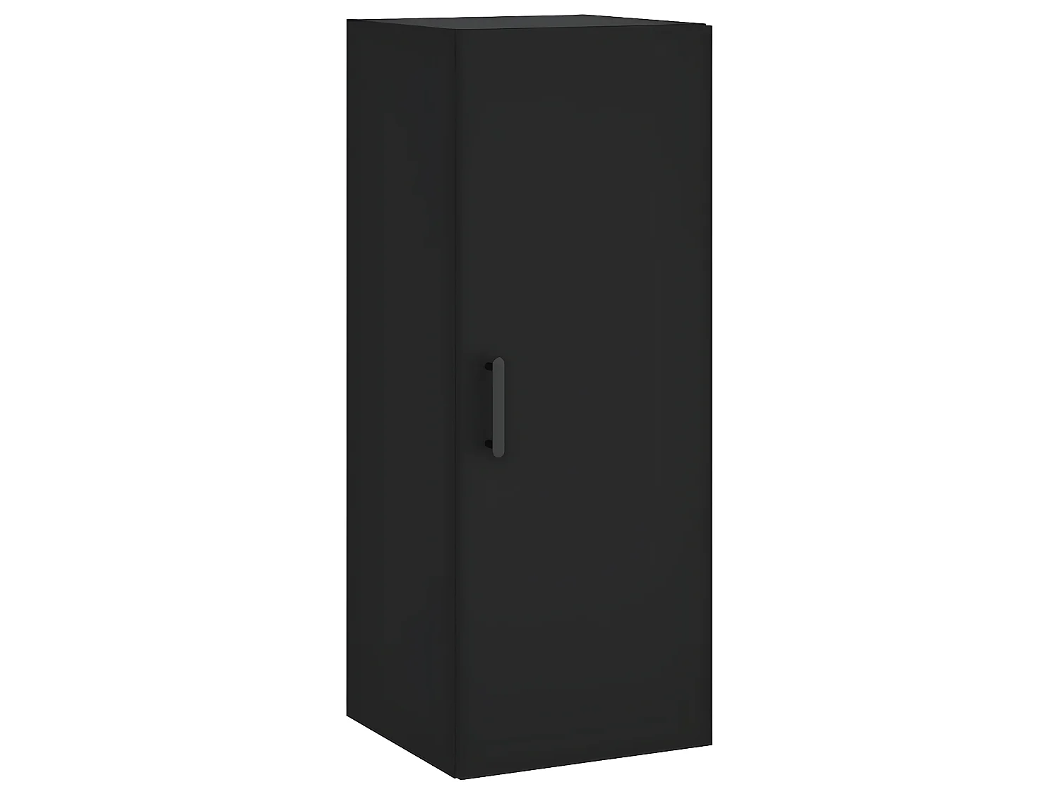 Buffet haut Noir 34,5x34x180 cm Bois d'ingénierie