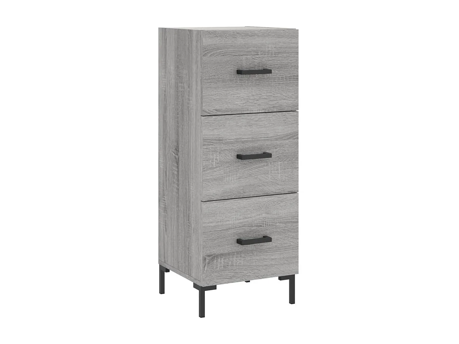 Credenza alta Sonoma grigia 34,5x34x180 cm MDF