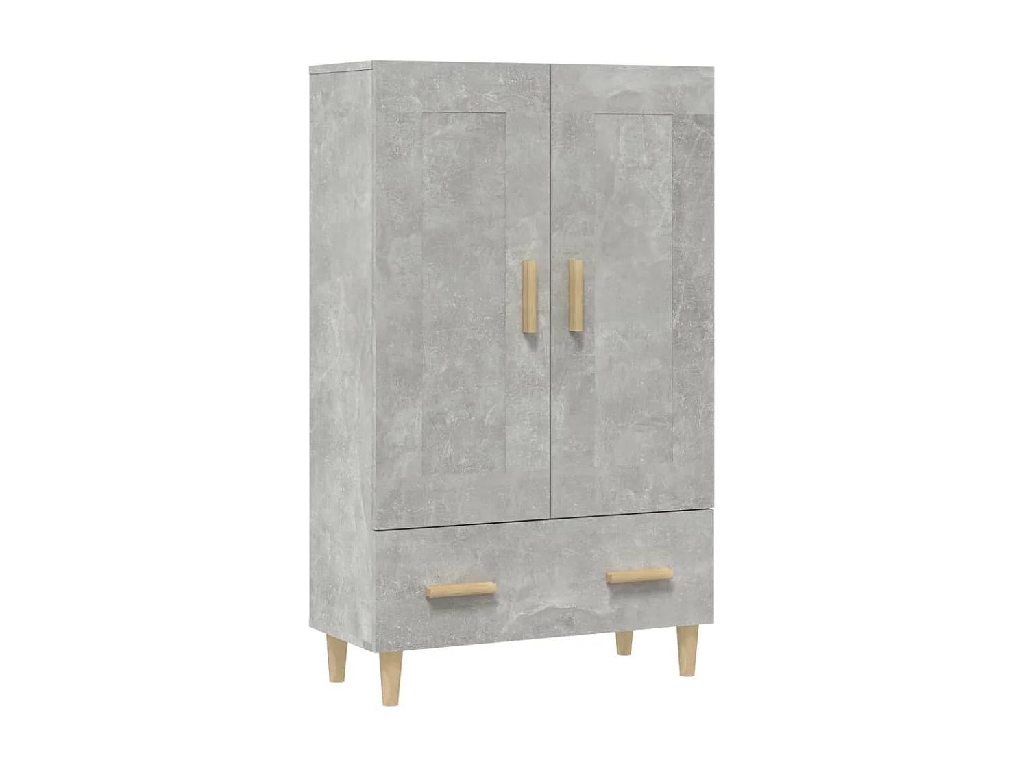 Credenza alta Grigio cemento 70x31x115 cm MDF